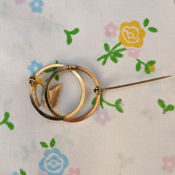 VTG Gold Butterfly Brooch - Picture 4 of 5